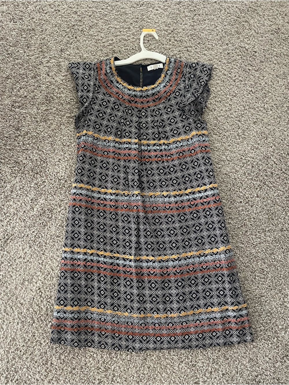 Boho Tribal Geometric Print Sleeveless Shift Dress